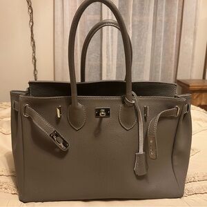COPY - Birkin style leather handbag